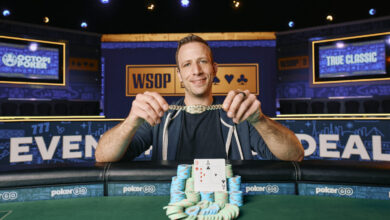Benny Glaser po vítězství v #8 eventu na WSOP