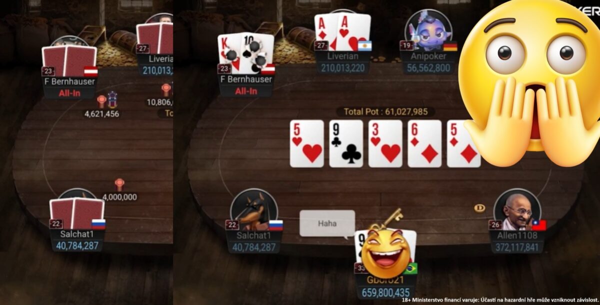 Fold AA preflop na WSOP Online