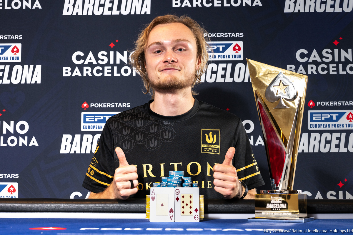 Leon Sturm po výhře Super High Rolleru na EPT Barcelona 2025