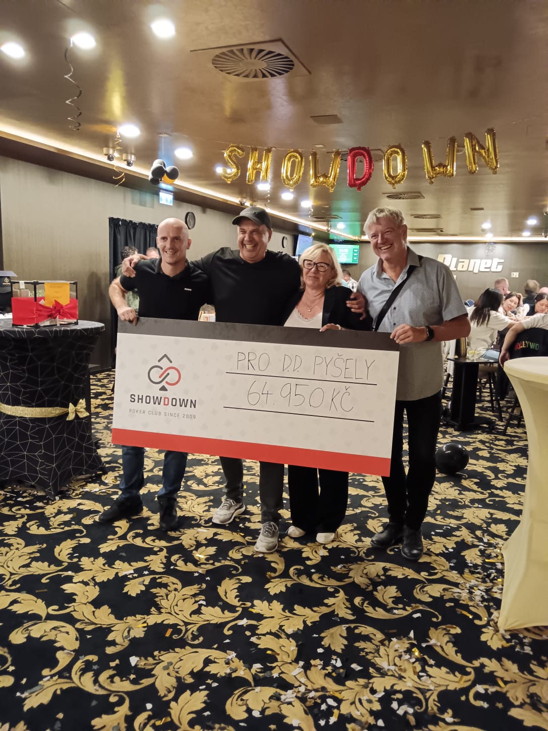 DD Pyšely obdžel šek na 64 950 Kč!