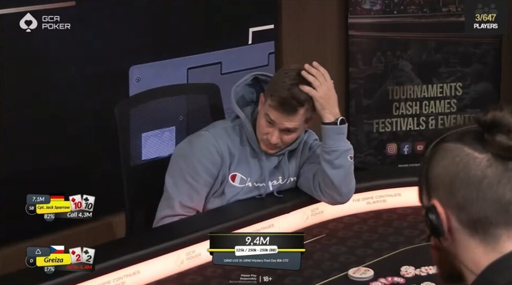 Greiza vypadl na 3. místě