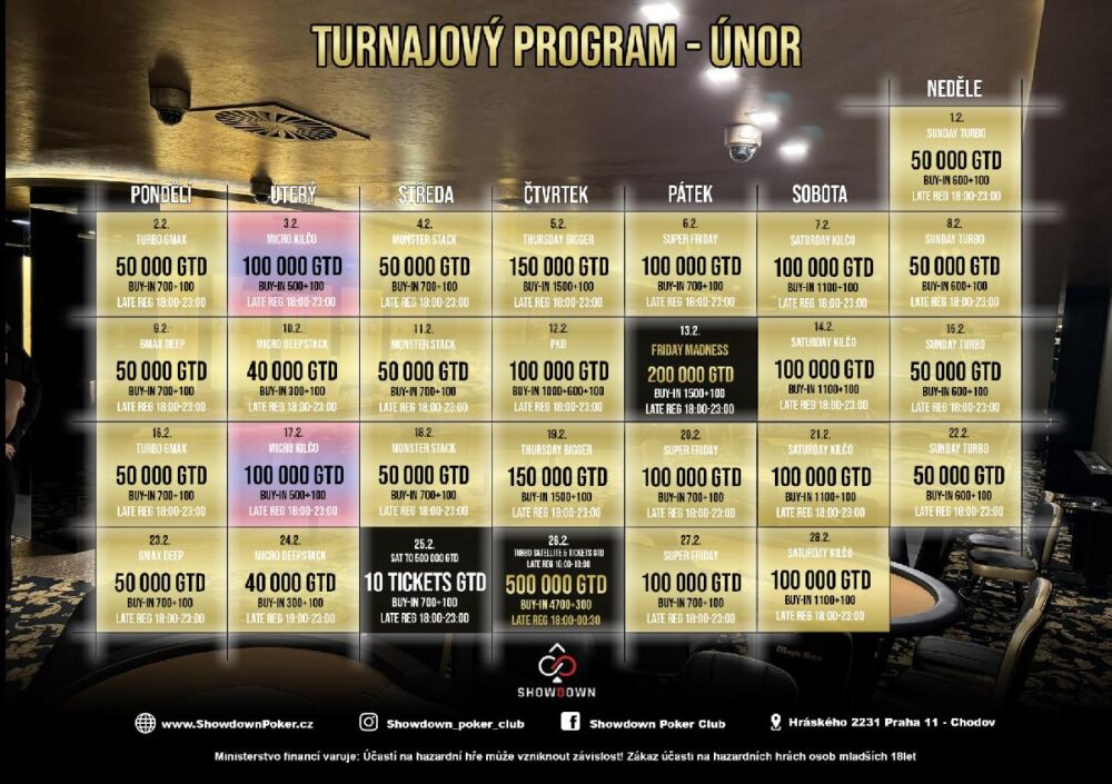 Showdown program - únor