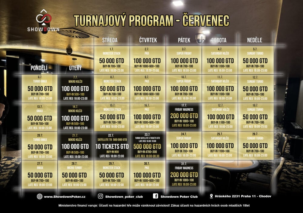 Program červenec